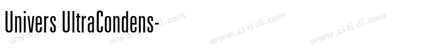 Univers UltraCondens字体转换 Univers UltraCondens字体转换